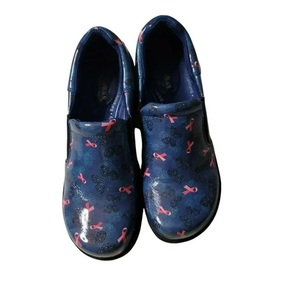 Easy work by easy street  size 7.5M blu and pink slip on stability balance work - Picture 3 of 10